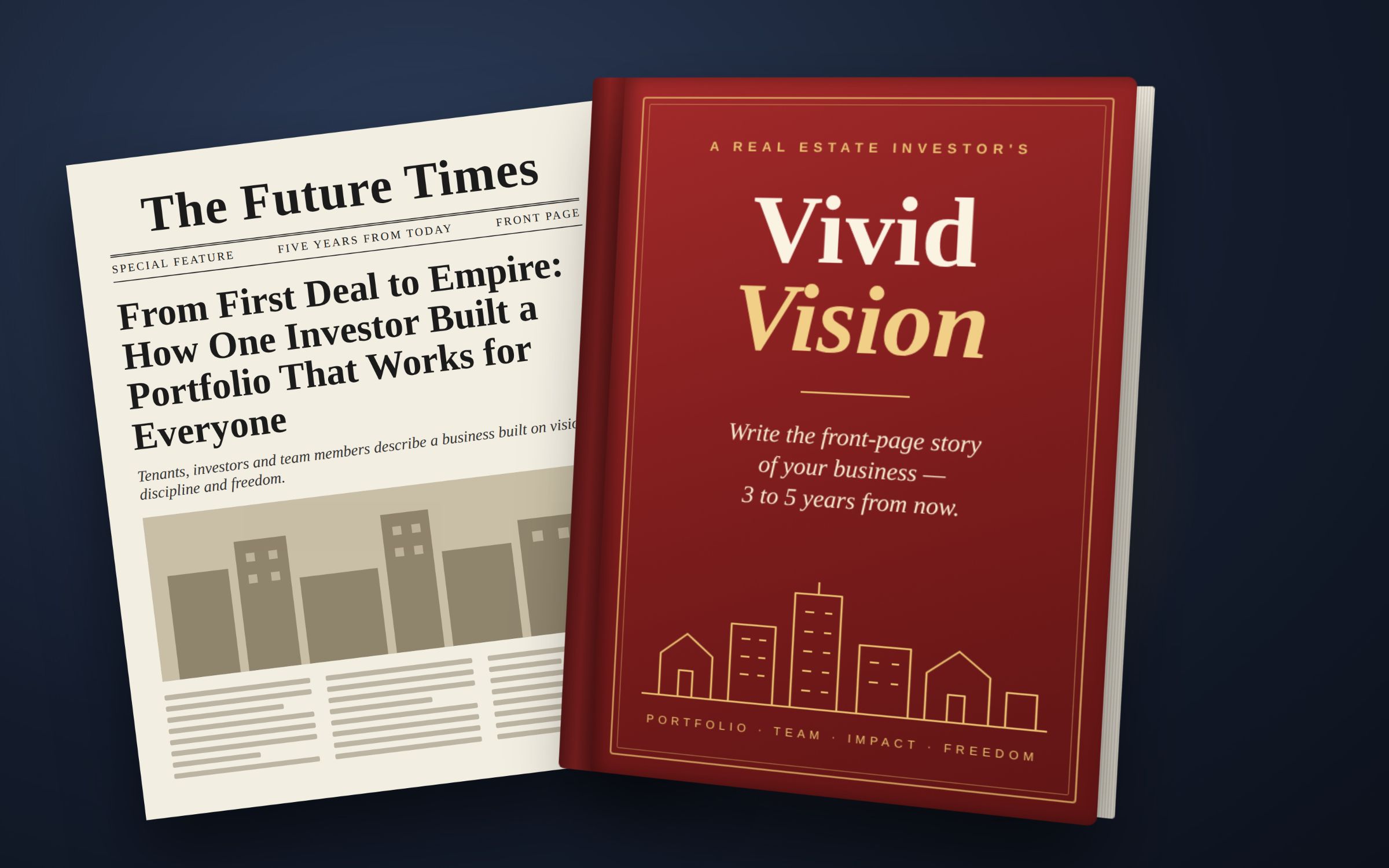 Mock-up of Vivid Vision ChatGPT Prompt for Real Estate Investors free resource